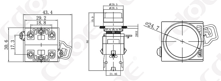 princeps caput pushbutton virgas