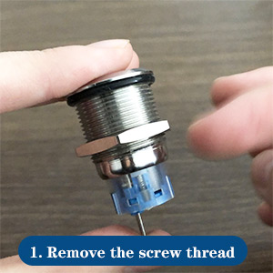 Remove the screw thread