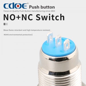 Short Body Pushbutton Hbdgq10f-11 Series Latching 1no1nc Switch For Small control Equipment