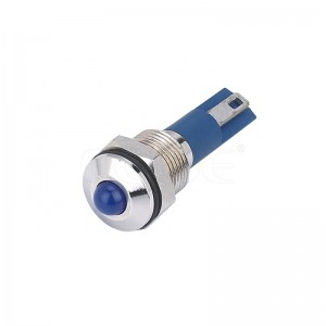 10mm Metal Indicator Led 12v Light Blue Lights Waterproof Ip67