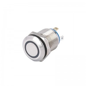 6v Green Waterproof Normally open Ring Led Momentary Switch 12MM Push Button