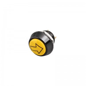 On OFF 12MM button customize logo arrow waterproof Momentary Switch