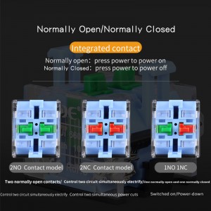 Push Button Switch 22mm LA38 Green waterproof ip65 1no1nc momentary