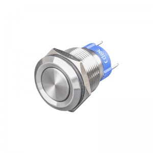 19MM high current momentary switch waterproof ip67 mechanical push button 2 pins