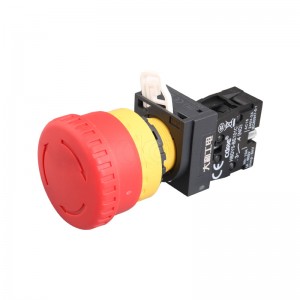 xb2 series 22mm red head push button waterproof Ip65 Charging pile Emergency Stop switch normally open