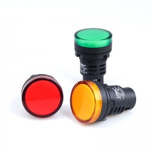 Ad16-30ds Blue Red Indicator Light Pilot Plastic Signal Lamp Panel