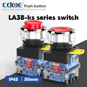 La38 Series Button 30mm 1no1nc green metal ip67 engine switch momentary stop start pushbutton