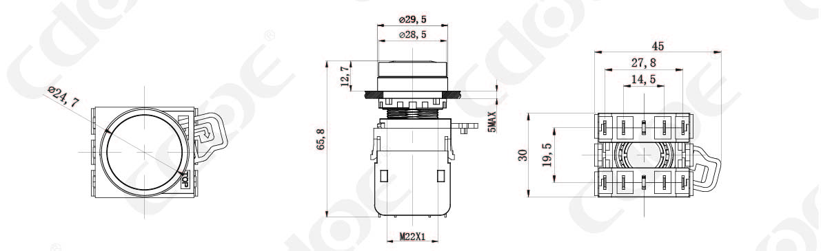 HBD-K20A-22Product size