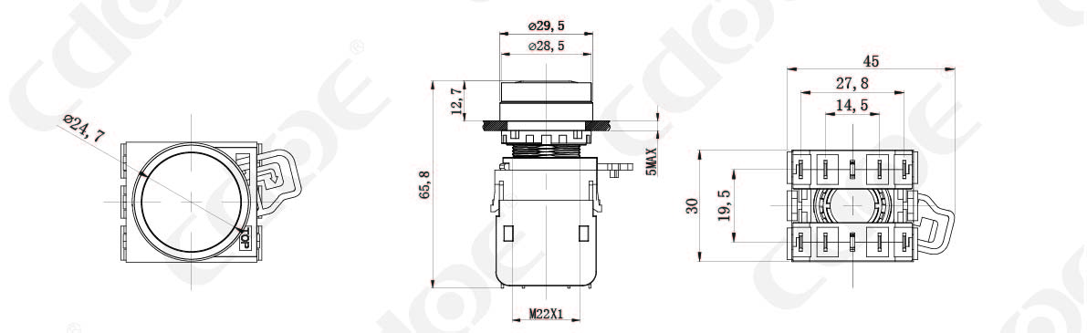 HBD-K20A-22Product size