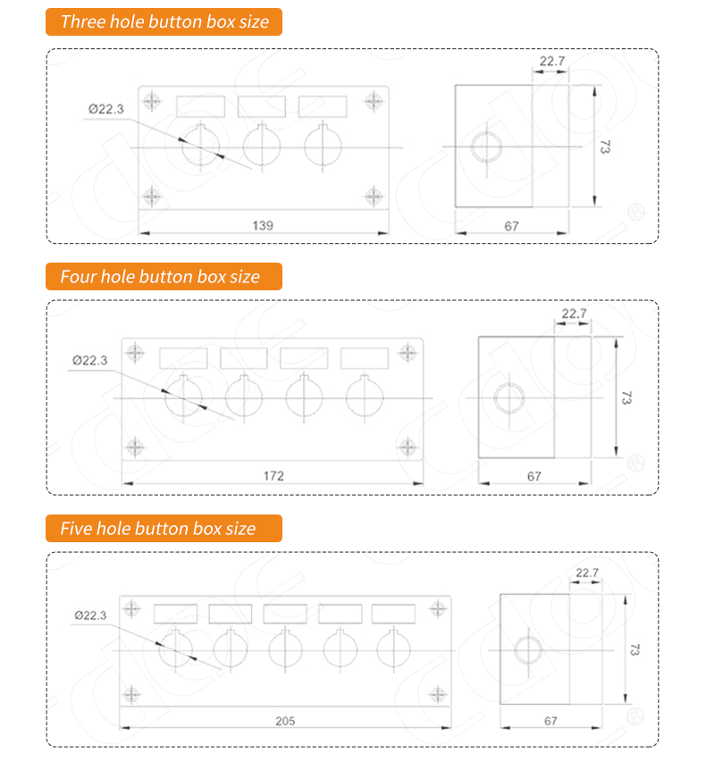 ABS button product size-2