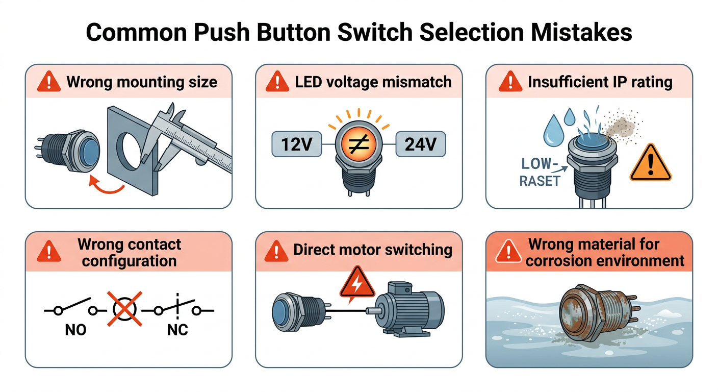 Common Push Button Switch Selection Mistakes