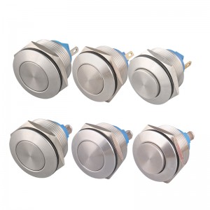 Push Button Switch IP65 22 mm Flat Round High He ...