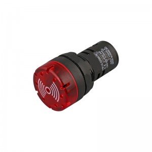 Short body 110v 380v light red illuminate flash Plastic alarm Buzzer 22mm