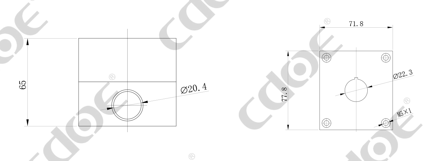 Size of emergency stop button box