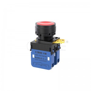 20a High Current Waterproof Momentary push button 1no1nc 2no2nc 22mm Plastic switch with Lights