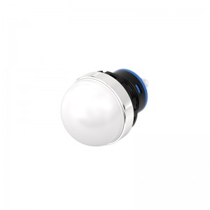 LED plastic indicator 22mm domed head red green blue white led waterproof signal lamp 20mA