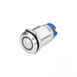 pushbutton momentary 16mm ring led latching 3A ...