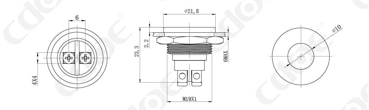 HBDGQ19DT-D-L product size