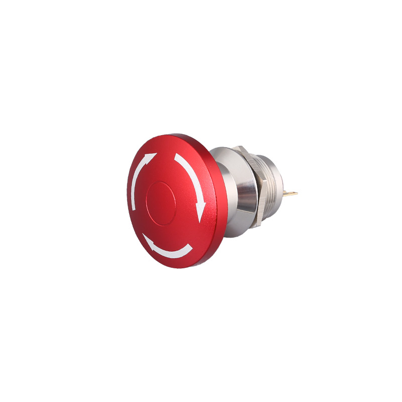 metal 22mm mushroom push button switch