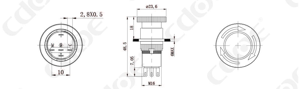 HBDS1-AY-11TS Product size