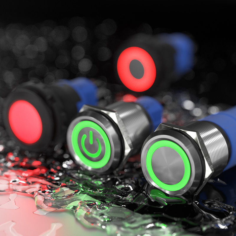 10A Metal push button switches