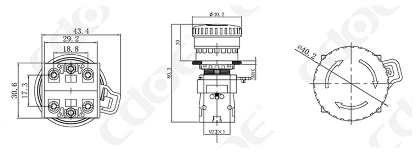 emergency stop switches 22mm