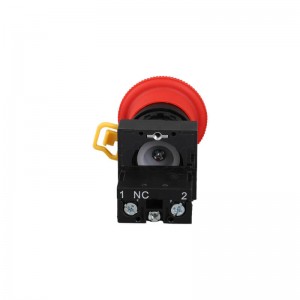 IP65 Emergency stop button 22mm one normally open push switch lay5 for new energy machine