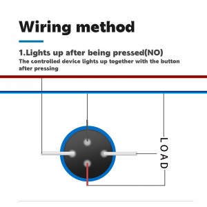 10A 16mm pushbutton switch 12v led on off power stainless steel latching ring light