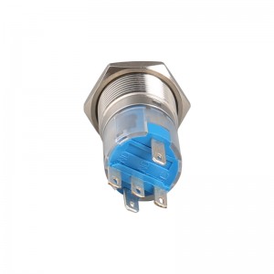 Latching 16mm push button metal ip67 spdt switch symbol power for machine tool equipment