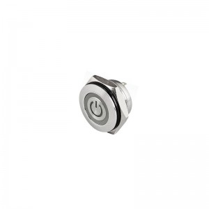 micro 12v switch mini waterproof on off led ring illuminated power push button ip67