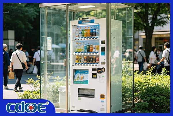 Interruttore a pulsante per il progetto Vending di bevande all'aperto