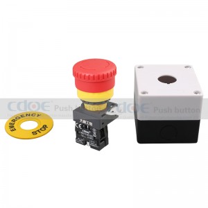 China facturing E stop switch emergency button cover warning ring accessories product