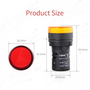 22mm Plastic Ad16-22ds 24v Green Screw Terminal Led Indicator
