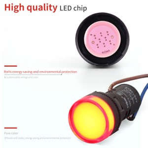 22mm Plastic Ad16-22ds 24v Green Screw Terminal Led Indicator