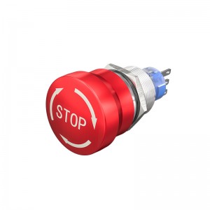 elevator emergency button 1no1nc stop white arrow head push switch 19mm waterproof push latching keep type