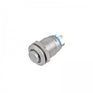 LED illuminated high head control small equipment spst panel mount pushbutton switch 12mm