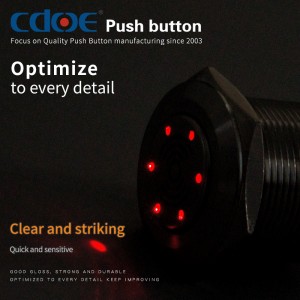 High Quality Audible Alarm 220v metal buzzer with 22mm mounting