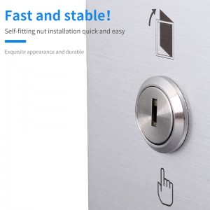 16mm keylock switch 2 position selector plastic for Charging pile