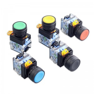 Push Button Switch 22mm LA38 Green waterproof ip65 1no1nc momentary