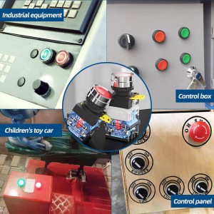 1no push button la38 series high head red 660v control panel switches