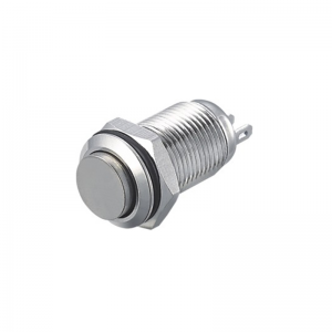 no and nc push button 10mm high head waterproof reset 1no1nc mini latching switch