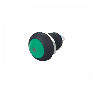 nylon 12mm reset switch one normally open dot led illuminated pushbutton