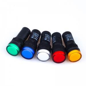 16mm Plastic Ad16-16ds 2 Pins Panel Indicator Light Signal Lamp 380v