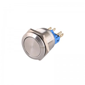 switch controller 22mm 1no1n stainless steel push button momentary contact flat head without led