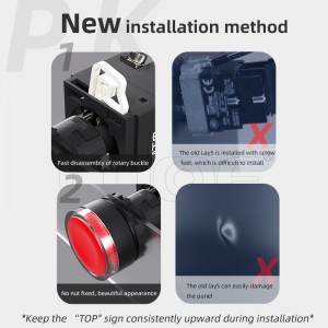 Xb2 Lay5 Screw Terminal Waterproof 22mm Momentary Led Illuminated Pushbutton Switches 10a