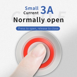 push button switch normally open 16MM ring led 12v light on off